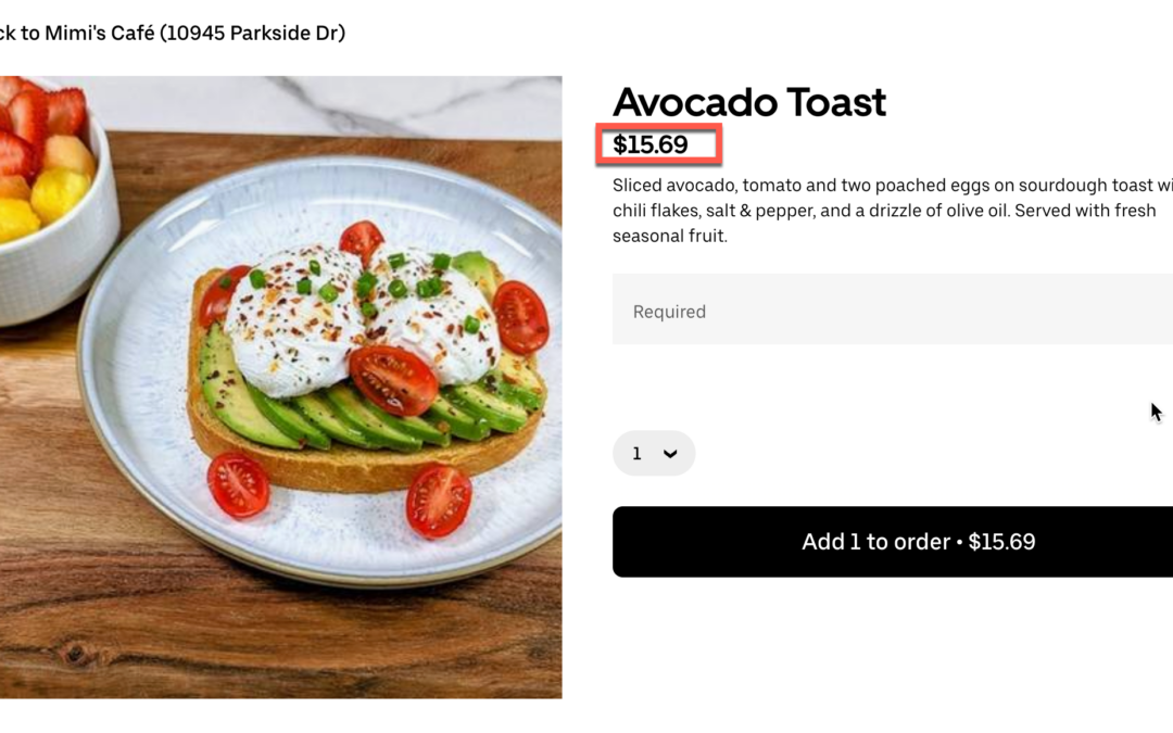 The $15.69 Avocado Toast